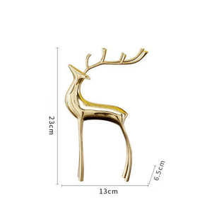 Adornos de Cobre Puro con Diseño Artístico Decorativo de Ciervo, Elegantes Adornos de Latón para Decoración del Hogar, Bodas, Dormitorios, Oficinas, Idea de Regalo, Venta al Por Mayor - Product Image 4