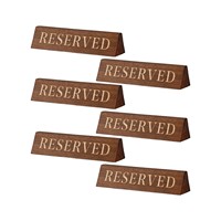 Lot de 6 panneaux de table en bois double face gravés pour restaurant, hôtel, café – Décoration et vente en gros
