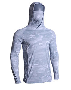 Vestes de pêche à la basse à manches longues pour hommes, impression par sublimation personnalisée, camouflage, UPF 50, antibactériennes, respirantes, anti-humidité - Product Image 5