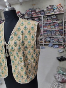 Veste bomber courte à manches courtes en coton matelassé à imprimé rayures de tigre et fleurs, réversible et respirante, pour femme, cadeau pour elle - Product Image 3