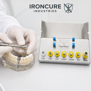 Kit professionnel de 8 clés dynamométriques universelles pour implants dentaires, multi-embouts, 0.050 0.048 SCS UniGrip Square Slot Adap - Product Image 3