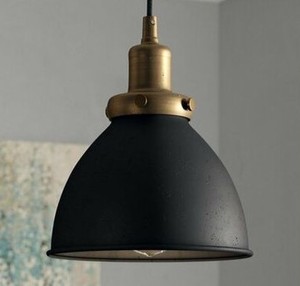 Industrial <b>Black</b> Metal Pendant <b>Light</b> Ceiling Mount Round <b>Shade</b> Indoor Decor Durable Design - Product Image 1