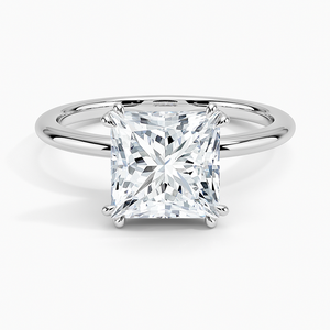 SOJ <b>Ring</b> 020 Princess Cut 925 <b>Silver</b> Aveline <b>Solitaire</b> Moissanite 2ct D Color VVS1 GRA Certified Rhodium Plated Wedding Low - Product Image 1