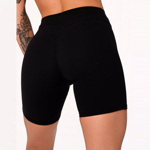 Custom Ladies Blank High Strength Workout Gym Low Waist Spandex Stretchable Material Running Quick Dry Activewear <b>Yoga</b> <b>Shorts</b> - Product Image 5