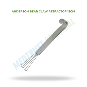 เครื่องมือผ่าตัดกระดูกสันหลัง Anderson Bear Claw Retractor ขนาด 12 ซม. สำหรับการดึงเนื้อเยื่อ - Product Image 2
