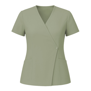 Women's Professional Scrub <b>Tops</b> V-Neck Breathable Customizable Hospital Workwear Stylish Women Scrub <b>Tops</b> with All Color Size - Product Image 5