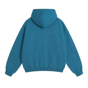 <b>Pullover</b> Hoodie 100% Cotton Oversized Winter 350g Solid Front Custom Logo Branded Sweatshirt - Product Image 2