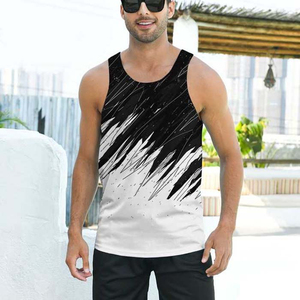 เสื้อกล้ามออกกำลังกายสำหรับผู้ชาย ไซส์ใหญ่ ผ้าสแปนเด็กซ์/โพลีเอสเตอร์ ปักลายได้ตามสั่ง - Product Image 4