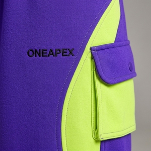 <b>Women's</b> <b>Purple</b> Color Fleece <b>Tracksuit</b> Set Zip Up Jacket Wide Leg Jogger Pants Streetwear Casual Sportswear Custom Apparel - Product Image 5
