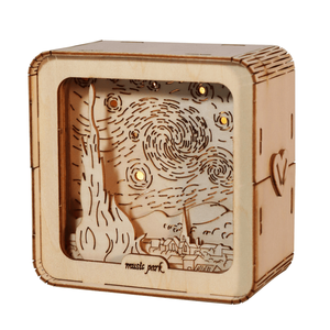 Rompecabezas de madera 3D para adultos, luces nocturnas de cielo estrellado, decoraciones de escritorio, regalos de cumpleaños para mujeres, kits de herramientas para construir modelos - Product Image 1