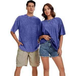 T-shirt surdimensionné personnalisé délavé à l'acide avec impression graphique en relief, en coton premium haute densité – Fournisseur de t-shirts tendance - Product Image 4