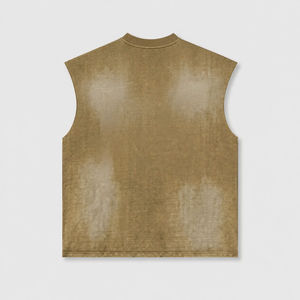 Camiseta sin mangas con gráfico de águila personalizado para hombre, estilo punk, streetwear, con tachuelas. - Product Image 4