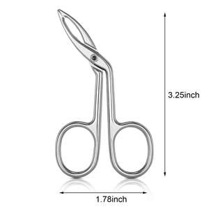 Pince à épiler pour sourcils faite à la main, en acier inoxydable, pince à épiler de précision noire, ensemble de pinces à épiler à pointe droite, 3 pièces - Product Image 5