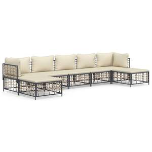 Set Lounge da Giardino Antracite Beige - Product Image 2