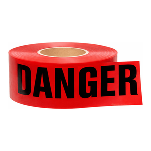 เทปปิดกั้นอันตราย Brady Danger Barricade Tape โพลีเอทิลีน สีแดง/ขาว ขนาด 3 นิ้ว x 1000 ฟุต สำหรับพื้นที่อันตราย - Product Image 3