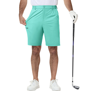 Men Golf Shorts <b>Elastic</b> Waistband Pants Soft Feel Bottoms Easy Motion Sports Clothing For Active Match Play Comfortable Wear - Product Image 4