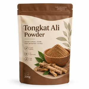Poudre de racine de Tongkat Ali 100% naturelle haute puissance 200g, qualité alimentaire, fournisseur en gros d'Inde - Product Image 1