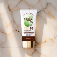 Crème BB Puro Moment Snail SPF50 PA Triple Fonction Hydratante Correctrice de Couleur Blanchissante Anti-Rides Base de Maquillage pour Tous