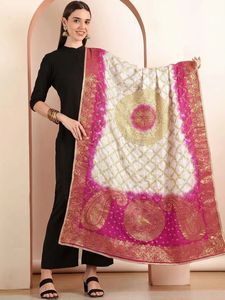 Fancy Bandhej Dupatta for Navratri <b>Wedding</b> Festival Wear - Product Image 2