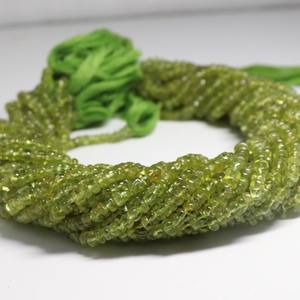 Cuentas Redondas Lisas de Peridoto Natural AAA de 4-4.5MM, Cuentas Sueltas de Peridoto, Cuentas de Piedras Preciosas, Cuentas Redondas Lisas para la Fabricación de Joyas - Product Image 2