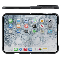 Étui de luxe en Alcantara pour iPhone DUO, housse de protection magnétique pliable