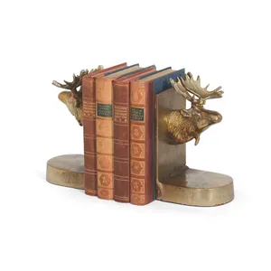 Soporte de Lectura Resistente de Aluminio Chapado en Oro para Monedas, Libros Grandes, Diseño Artesanal de Lujo Decorativo - Product Image 1