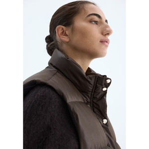 Chaleco Deportivo Acolchado de Plumón para Mujer, Casual, de Invierno, Cálido, para Exteriores, sin Mangas, Ropa de Moda de Invierno, Personalizado, Resistente al Viento, OEM - Product Image 4