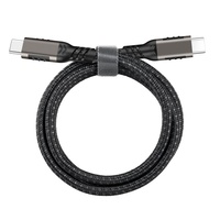 Kabel USB-C 3.2 Gen 2 20Gbps 100W Pengisian Cepat 4K 60Hz Video Chip E-Mark untuk MacBook Pro/iPad Pro 5A 2K 144Hz Jalinan Nilon