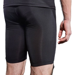 Shorts de compression d'été personnalisés pour hommes, pour entraînement, fitness, sport, course à pied, gym, décontractés, broderie OEM, 100% coton uni - Product Image 3