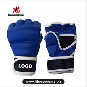 ถุงมือ MMA ครึ่งนิ้วคุณภาพสูง สำหรับศิลปะการต่อสู้ กราปลิง ต่อสู้ในกรง ฝึกซ้อม พร้อมโลโก้สั่งทำพิเศษ ถุงมือฝึกซ้อม MMA มวยไทย - Product Image 1