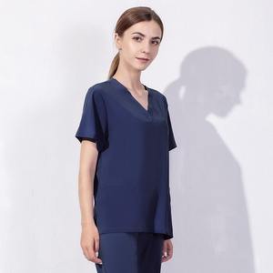 Tenue de travail élastique pour médecin, uniforme d'infirmière à manches courtes, vêtements d'opération pour femme, tenue de bloc opératoire - Product Image 6