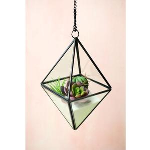 กระถางแก้วคริสตัลทรงเรขาคณิตทำมือแบบแขวน |   ที่วางต้นไม้ในร่มสุดหรูสำหรับตกแต่งบ้านด้วยอากาศบริสุทธิ์ - Product Image 1