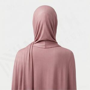 Hijab châle en jersey de coton de haute qualité, imprimé numériquement, respirant, pour femmes, mode musulmane, usage quotidien - Product Image 2
