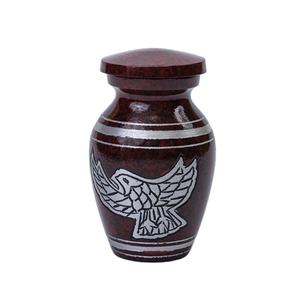 Fabricante indio de urnas de cremación de recuerdo de aluminio o latón con acabado personalizado de estilo europeo de alta calidad - Product Image 1