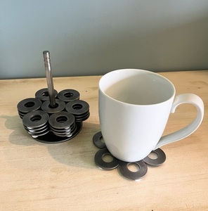 square metal coaster drink coaster <b>table</b> <b>protector</b> decorative coaster beverage holder modern home decor dining <b>table</b> accessory - Product Image 6