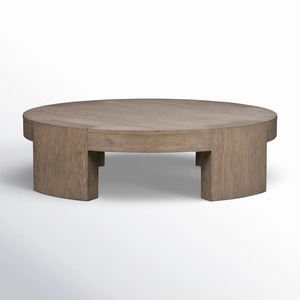 Table basse ovale moderne avec plateau en verre trempé et base en bois, design mid-century, meubles de salon - Product Image 4