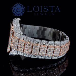 Reloj de Cuarzo de Acero Inoxidable con Diamantes de Moissanita, Diseño de Moda para Hombre y Mujer, Estilo Urbano, para Fiestas, Looks Modernos, Gran Venta - Product Image 3
