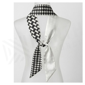 NORTH APPROACH Women's Silk Scarf Geometric Print Elegant Multi-Functional Fashion Accessory All Seasons - Product Image 2