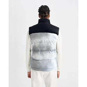 LEAFITS <b>Padded</b> Puffer Vest Winter Water-Resistant Sleeveless Jacket Men's Windproof Thermal Outdoor Turtleneck <b>Heated</b> Durable - Product Image 4
