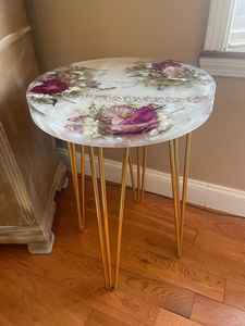 Bouquet de Mariée Personnalisé de Luxe Écologique en Résine Peinte à la Main pour Préservation Florale sur Table - Product Image 2