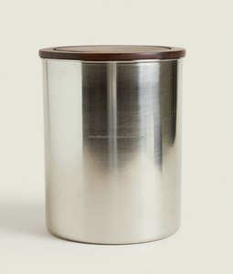 Ventes en gros de pots à bougies décoratifs en acier inoxydable faits à la main, écologiques, finition brossée ronde, pour la décoration de la maison à Noël - Product Image 3