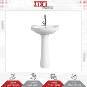 Nouvelle arrivée en stock de sanitaires de qualité assurée fabriqués en Inde, lavabo en céramique durable de couleur blanche pour usage domestique - Product Image 2