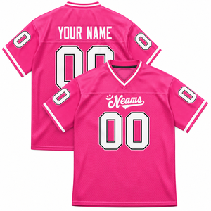 Maillot de football noir personnalisé pour homme, col en V, séchage rapide, chemise de rugby, nom et numéro imprimés par sublimation, manches courtes, 100% polyester, OEM - Product Image 6
