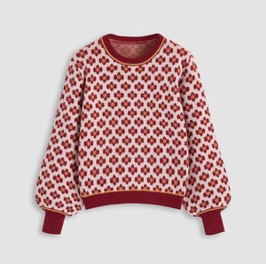 Pull en tricot épais et chaud style universitaire - Haut en maille lourde respirant et doux pour femme 2026 - Product Image 1