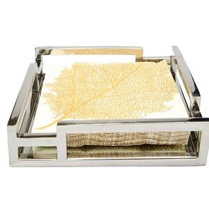 Porte-serviettes en métal rond moderne pour la décoration de table, organisateur de mouchoirs, serviette de table de luxe fabriquée par Zahid Exports - Product Image 1