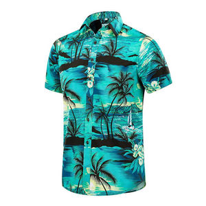 Camisas de hombre de corte regular High Street, precio económico, ropa de playa, manga corta, moda, calidad premium, camisas hawaianas para hombre - Product Image 1