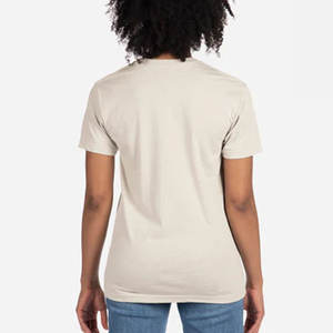 T-shirt en jersey rayé avec étiquette personnalisée de qualité / T-shirts imprimés en coton mélangé avec coutures - Product Image 2