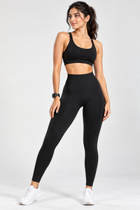 Leggings Deportivos de Cintura Alta sin Costuras para Mujer, Transpirables, de Color Sólido y Largo Completo - Product Image 2