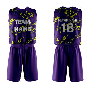 OEM, vêtements de sport en gros, ensembles d'uniformes de volleyball, sublimation sans manches, 100% polyester, pour hommes et femmes - Product Image 6