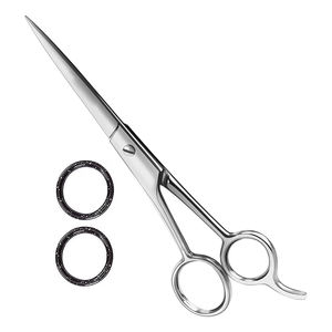 Ciseaux de barbier professionnels en acier inoxydable pour la coupe de cheveux, pour droitiers, logo personnalisé - Accessoires de coiffure pour salon de beauté - Product Image 1